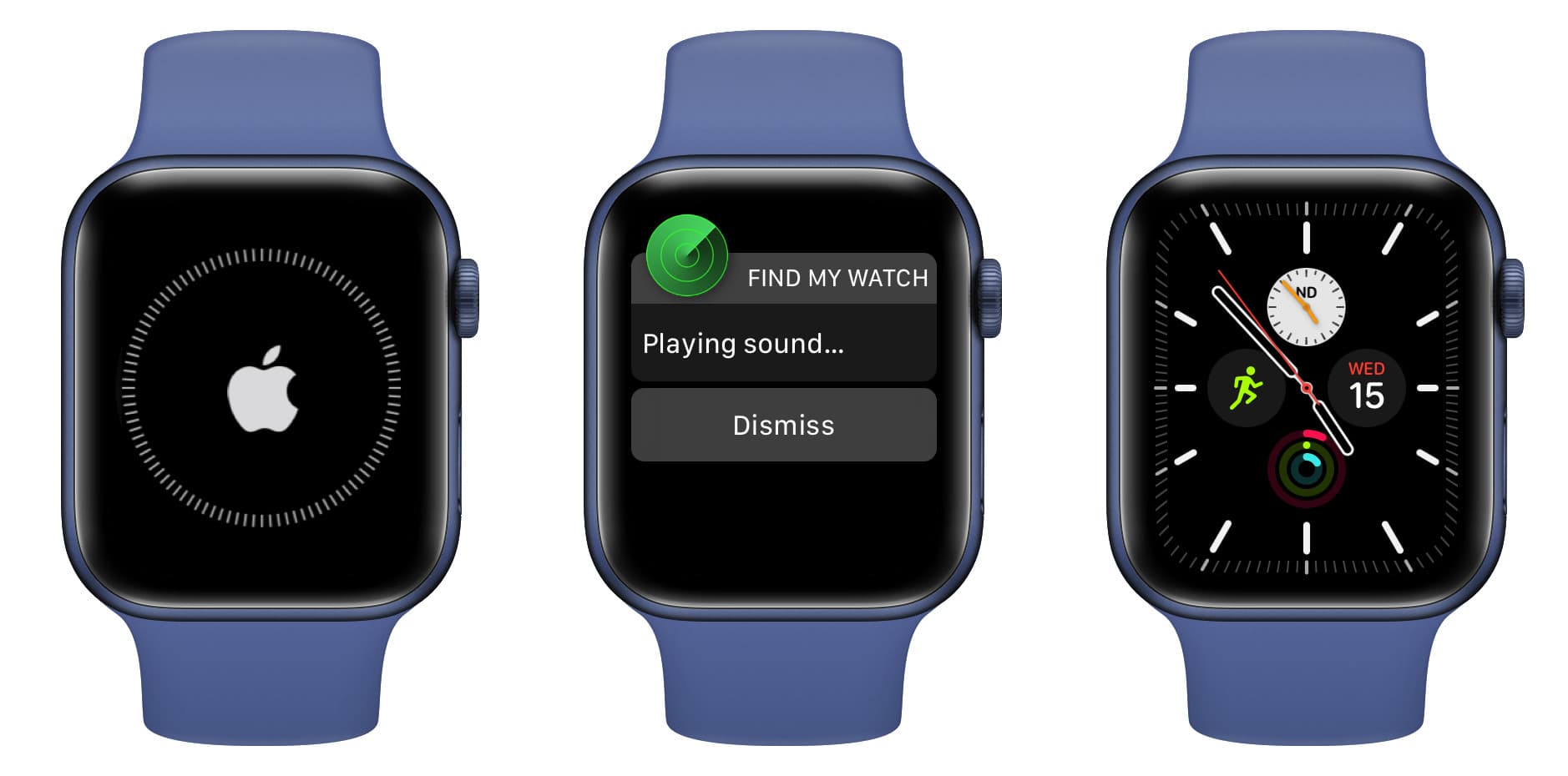 Reproducir sonido en Apple Watch atascado en el logotipo de Apple